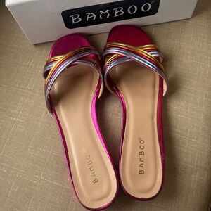 Adorable Rainbow slides NWT